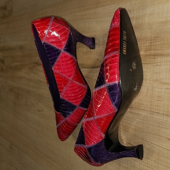 Vintage fine leather Amanda Smith pumps - Picture 2 of 9